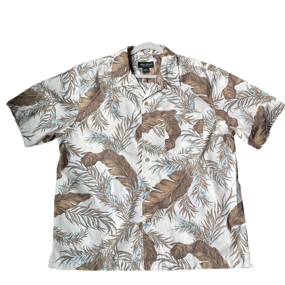 Eddie Bauer Relaxed Fit Hawaii Buttons Down Shirt Size:‎ L